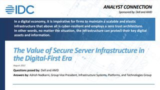 Whitepaper cover with logos and title under blue band with intro copy