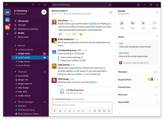 Slack shown on Windows