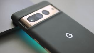The Google Pixel 7 Pro in a case