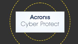 The Acronis Cyber Protect logo on the ITPro background