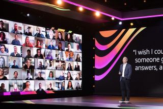 Andy Jassy on stage at AWS re:Invent 2020