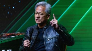 Nvidia CEO Jensen Huang pictured during a news conference in Taipei, Taiwan, on Tuesday, June 4, 2024.