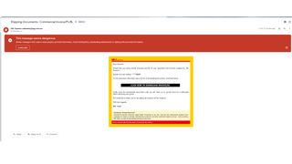 A screenshot of a malicious email to represent a phishing attack