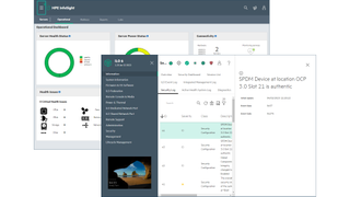 A dashboard for a HPE server