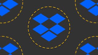 The Dropbox Business logo on the ITPro background