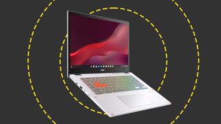 The Acer Chromebook Vibe on the ITPro background