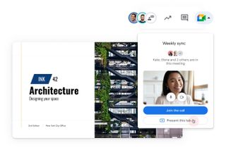 Google Slides with call invitation