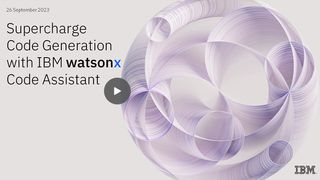 Watch this on-demand webinar from IBM to learn more about IBM watsonx Code Assistant, a generative AI service