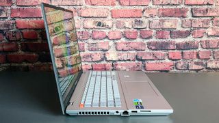 The Asus Vivobook Pro 16X on a desk