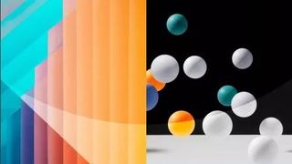 Whitepaper cover with images of coloured gradient bars and colourful bouncing spheres