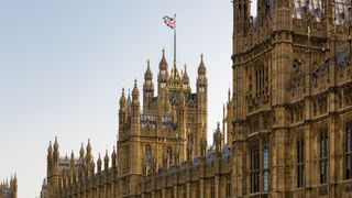 View of the Houses of Parliament, London, UK.