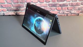 The Asus BR1402 in tent mode