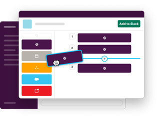 Slack's new drop and drag workflow builder 
