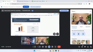 Google Meet's interface
