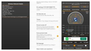 Wi-Fi Speed Test in use