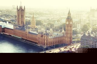 A view of the Houses of Parliament in Westminster