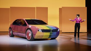 The BWM i Vision Dee shown at CES 2023