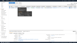 Screenshot of the EC2 dashboard