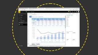 Microsoft PowerBI on the ITPro background