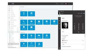A screenshot showing the 3CX Phone System Enterprise 18 settings dashboard