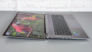 The MSI Z17 Creator flattened out