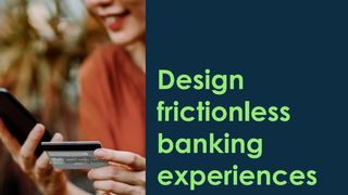 Whitepaper cover with female holding a bank card and using a mobile device