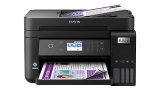 The Epson EcoTank ET-3850 viewed from the front with white background