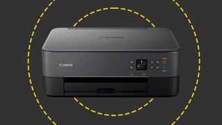 The Canon PIXMA TS5350i on the ITPro background