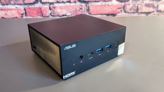The Asus PN53 Mini PC on a desk