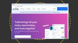 A screen shot of Trello's signup page