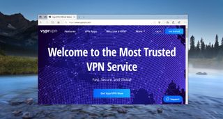 VyprVPN's homepage