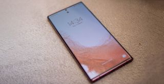 A photograph of the Samsung Galaxy S22 Ultra