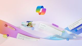 Microsoft Copilot brand image with logo and multi-colored images