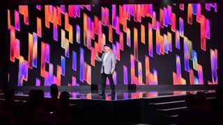 Charlie Giancarlo, CEO at Pure Storage, speaking live on the keynote stage at Pure Accelerate 2024 in Las Vegas.