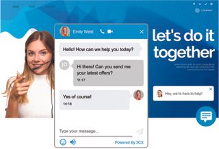 3CX chat on a website