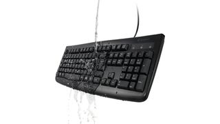 A photograph of the Kensington Pro Fit USB Washable Keyboard