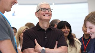 Apple CEO Tim Cook wears a new Apple Watch Ultra during an Apple special event on September 07, 2022 in Cupertino, California.