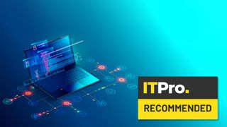 A digital image of a laptop with the ITPro recommendation