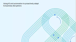Blue whitepaper cover with race track style digital graphics with directional arrows