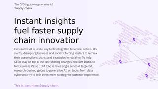 Pink background and large dark text that says The CEO’s guide to generative AI