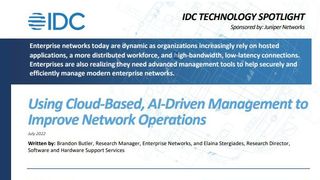 Whitepaper with title and logos and summary on dark blue background