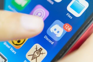 The mobile app for communication platform Discord