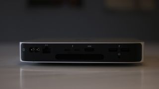 The ports on the Apple Mac Mini (M2)