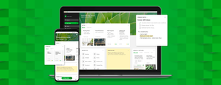 The Evernote app on a laptop screen and phone screen