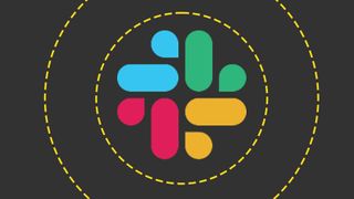 The Slack logo on the ITPro background